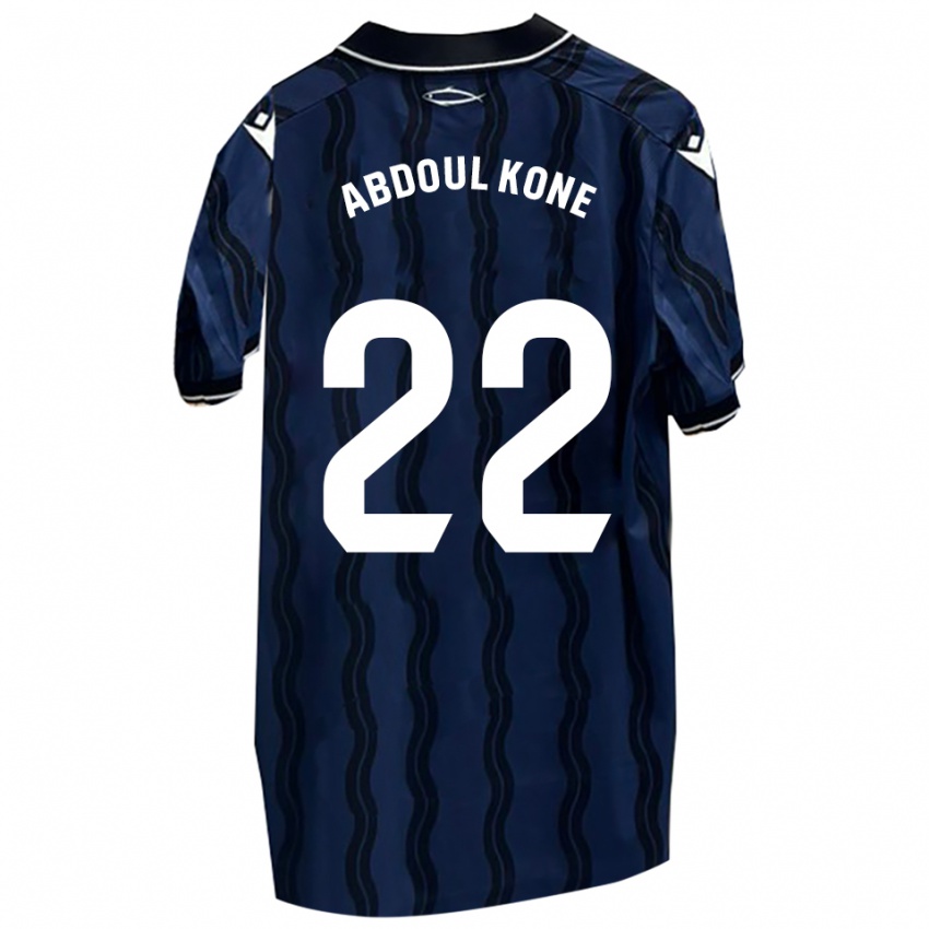 נשים קיאלי עבדול קונה #22 כחול כהה שחור הרחק ג'רזי 2025/26 חולצה קצרה