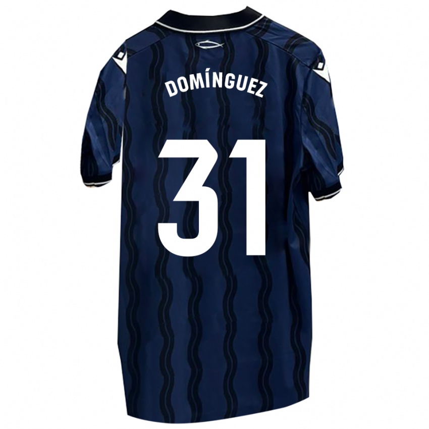 נשים פרנסיסקו מנואל דומינגז היירו #31 כחול כהה שחור הרחק ג'רזי 2025/26 חולצה קצרה