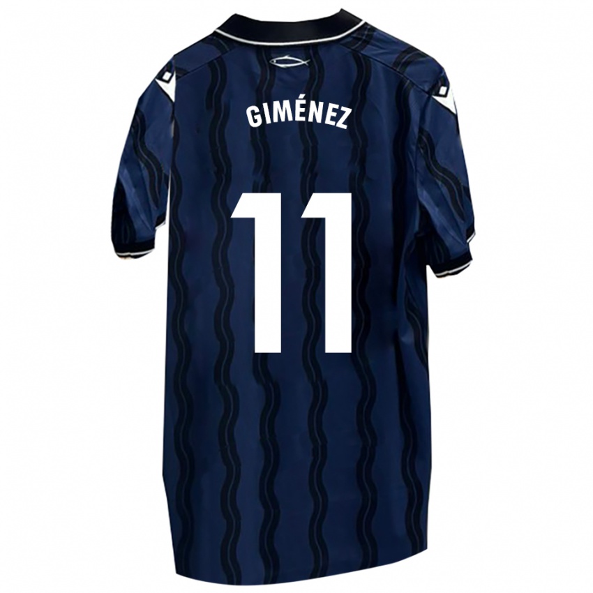 נשים גונזלו חימנז #11 כחול כהה שחור הרחק ג'רזי 2025/26 חולצה קצרה