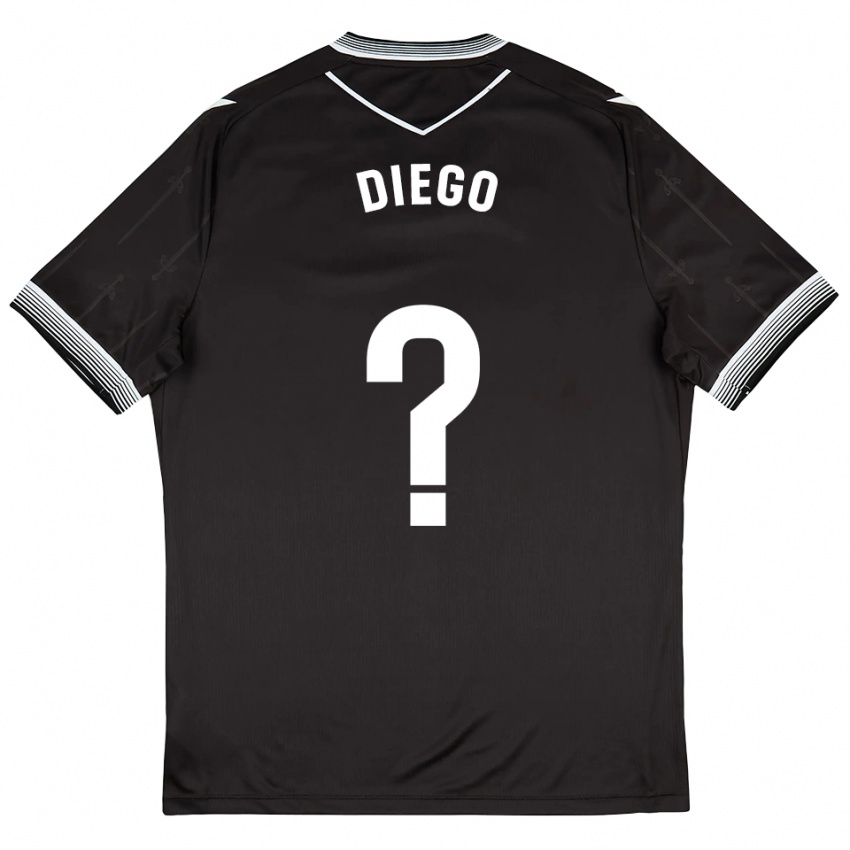 נשים Diego Sánchez #0 שחור לבן הרחק ג'רזי 2025/26 חולצה קצרה