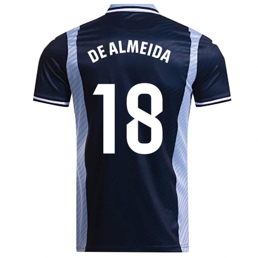 נשים Dalisson De Almeida #18 כחול נייבי תכלת הרחק ג'רזי 2025/26 חולצה קצרה