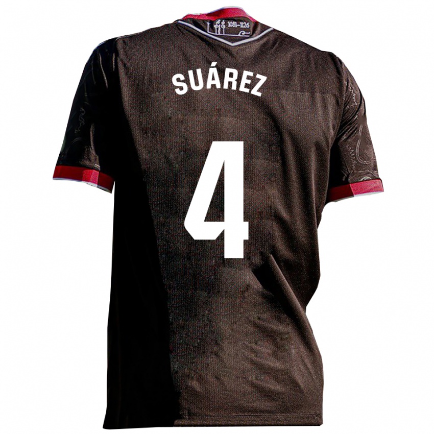 נשים Rodri Suárez #4 שחור אדום הרחק ג'רזי 2025/26 חולצה קצרה