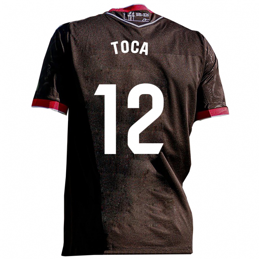 נשים Nico Toca #12 שחור אדום הרחק ג'רזי 2025/26 חולצה קצרה