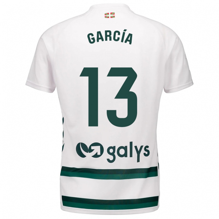 נשים Jon García #13 לבן ירוק הרחק ג'רזי 2025/26 חולצה קצרה