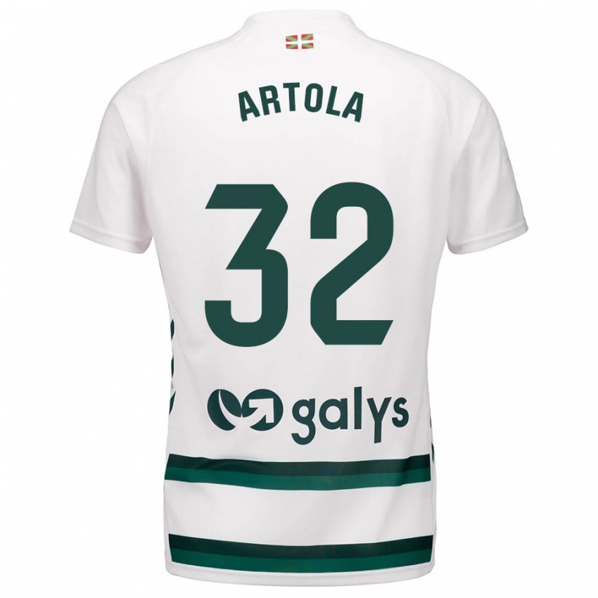 נשים Iurgi Artola #32 לבן ירוק הרחק ג'רזי 2025/26 חולצה קצרה