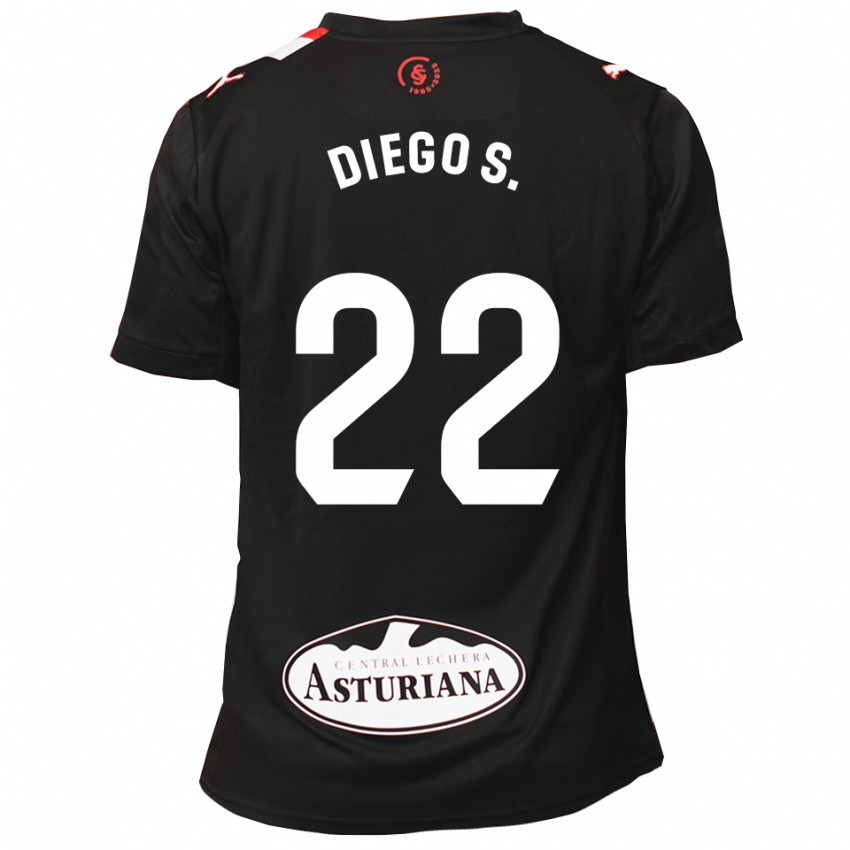 נשים Diego Sánchez #22 שחור לבן הרחק ג'רזי 2025/26 חולצה קצרה
