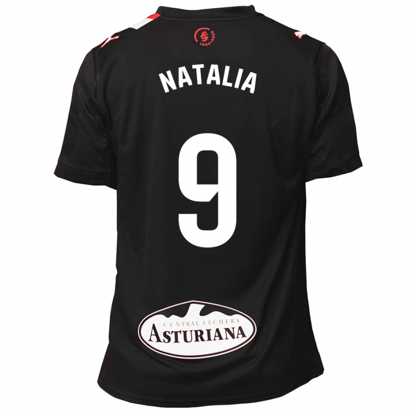 נשים Natalia Sobero González #9 שחור לבן הרחק ג'רזי 2025/26 חולצה קצרה