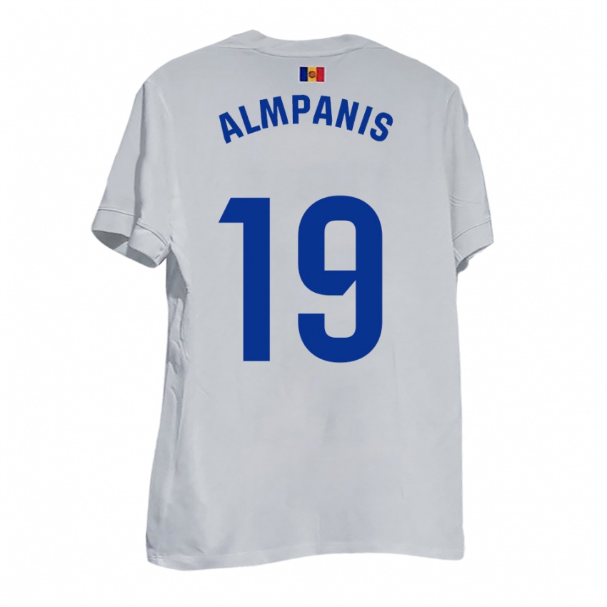 נשים כריסטוס אלבניס #19 לבן צהוב כחול הרחק ג'רזי 2025/26 חולצה קצרה