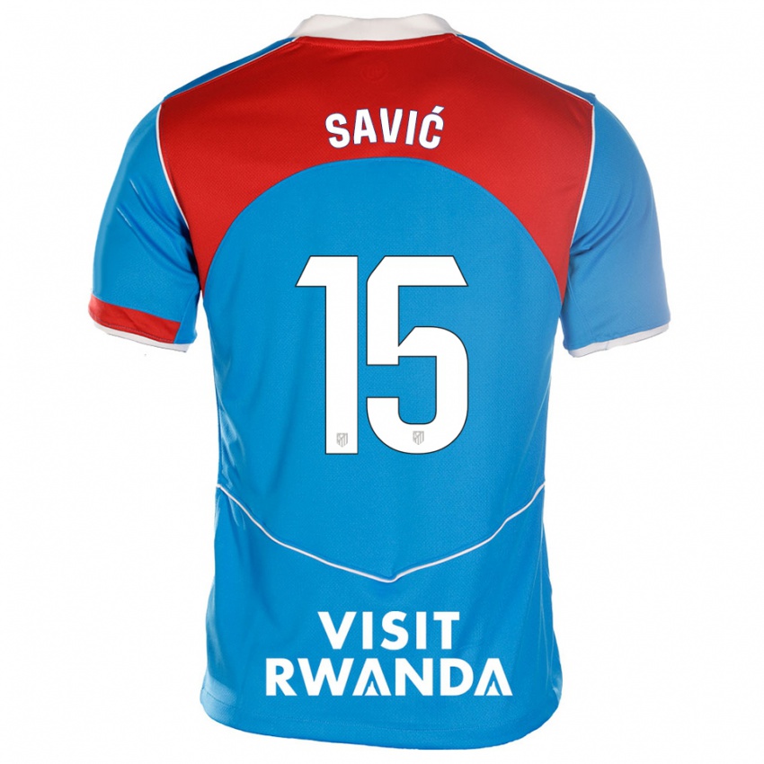נשים סטפן סאביץ' #15 כחול לבן ג'רזי קיט שלישי 2025/26 חולצה קצרה