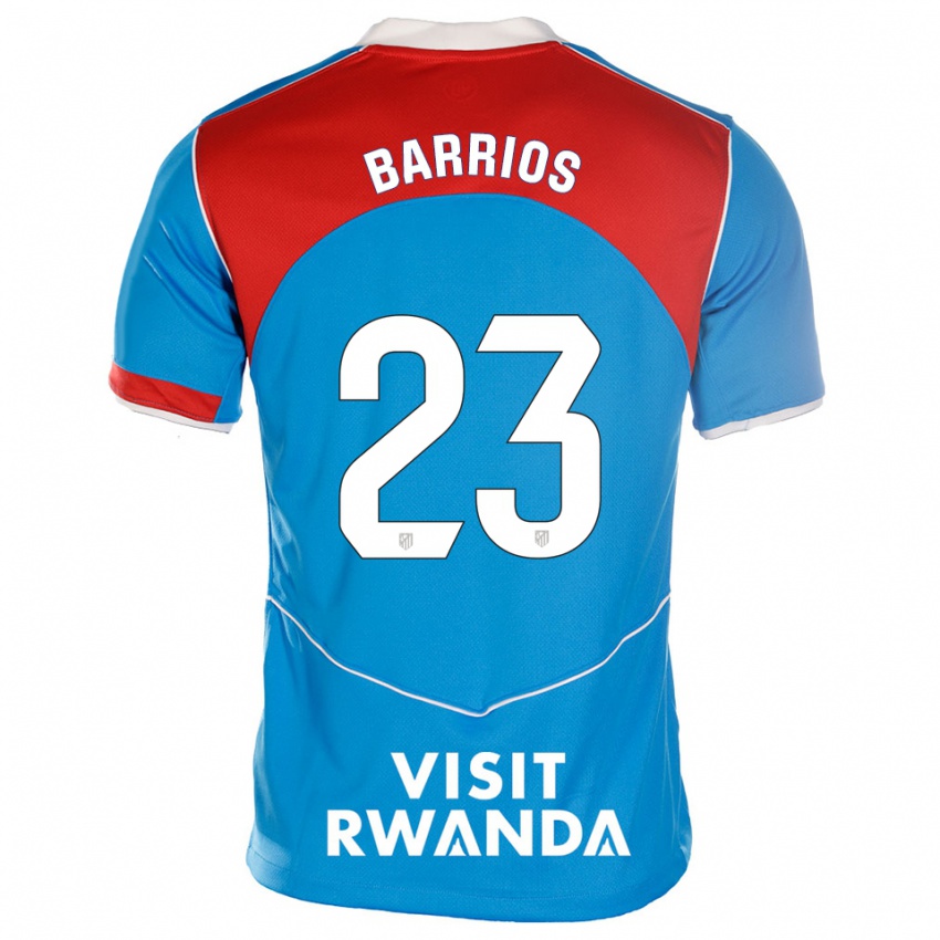 נשים Jesus Barrios #23 כחול לבן ג'רזי קיט שלישי 2025/26 חולצה קצרה