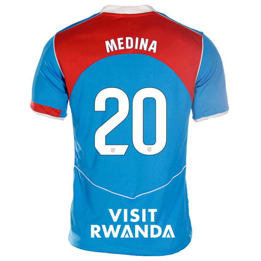 נשים אנדריאה מדינה #20 כחול לבן ג'רזי קיט שלישי 2025/26 חולצה קצרה