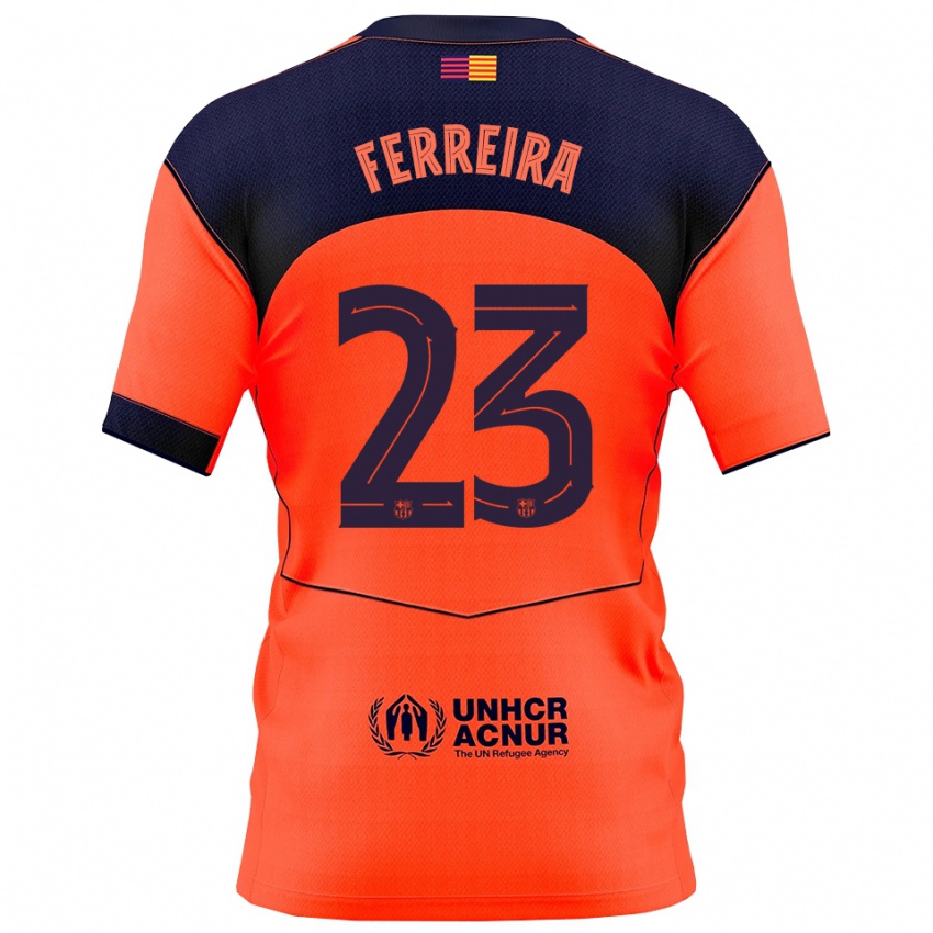 נשים גייזה פריירה #23 כתום נייבי ג'רזי קיט שלישי 2025/26 חולצה קצרה