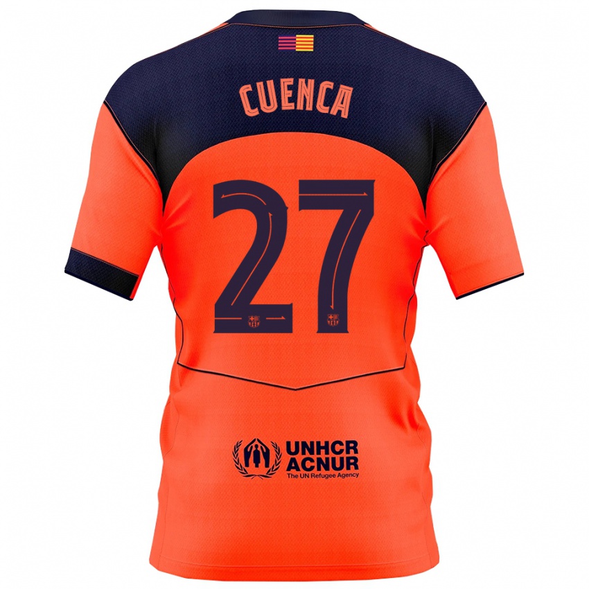 נשים אנדרס קואנקה #27 כתום נייבי ג'רזי קיט שלישי 2025/26 חולצה קצרה