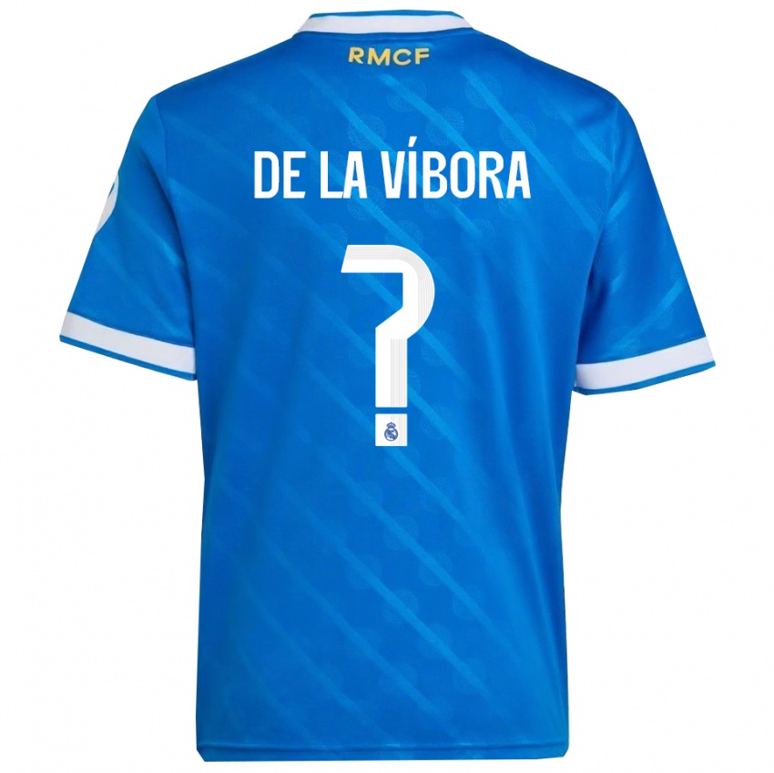 נשים David De La Víbora #0 כחול לבן ג'רזי קיט שלישי 2025/26 חולצה קצרה
