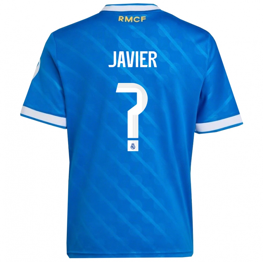 נשים Javier Navarro #0 כחול לבן ג'רזי קיט שלישי 2025/26 חולצה קצרה