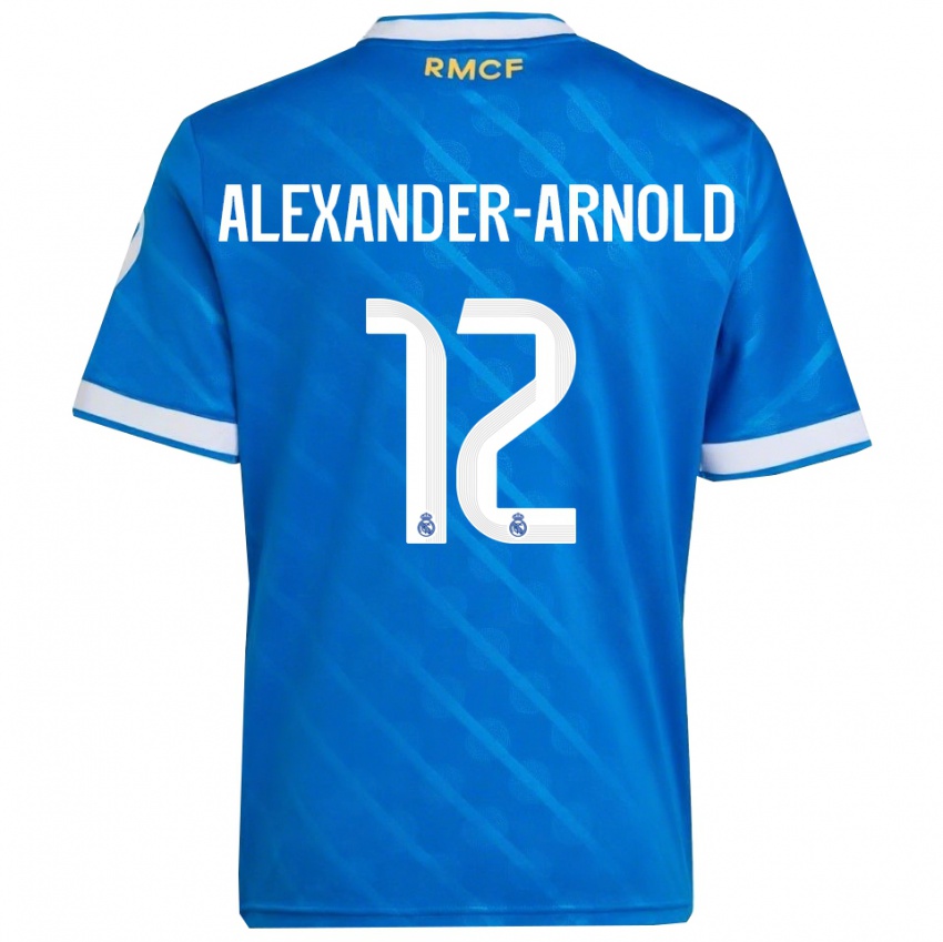 נשים טרנט אלכסנדר-ארנולד #12 כחול לבן ג'רזי קיט שלישי 2025/26 חולצה קצרה