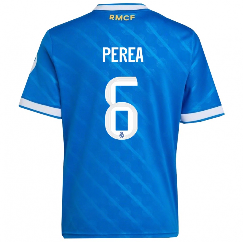 נשים כריסטיאן פרה #6 כחול לבן ג'רזי קיט שלישי 2025/26 חולצה קצרה