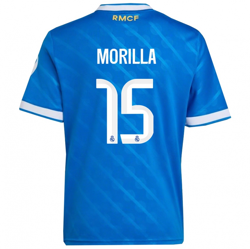 נשים ג׳יירו מוריאס #15 כחול לבן ג'רזי קיט שלישי 2025/26 חולצה קצרה