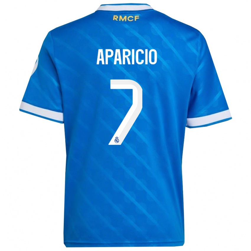 נשים אסטבן אפריסיו #7 כחול לבן ג'רזי קיט שלישי 2025/26 חולצה קצרה