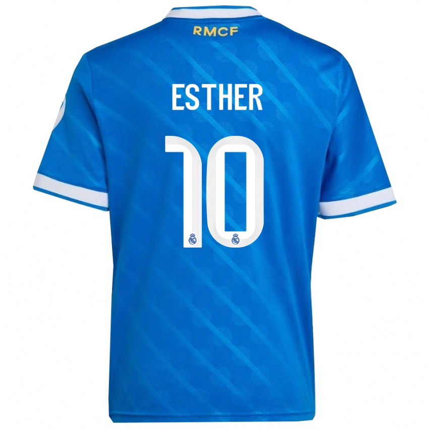 נשים אסתר גונזלס #10 כחול לבן ג'רזי קיט שלישי 2025/26 חולצה קצרה