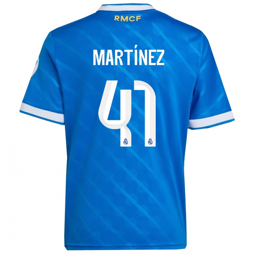 נשים חואן מרטינס #41 כחול לבן ג'רזי קיט שלישי 2025/26 חולצה קצרה