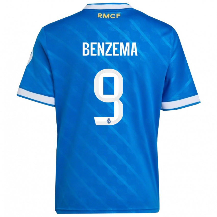 נשים קארים בנזמה #9 כחול לבן ג'רזי קיט שלישי 2025/26 חולצה קצרה