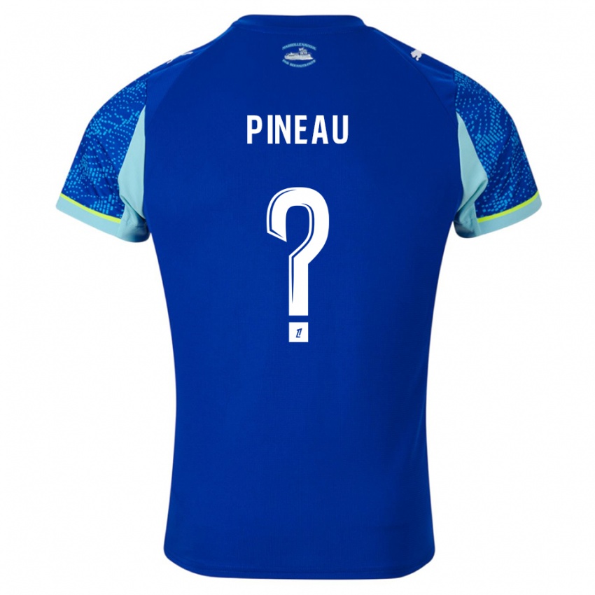 נשים Marlon Pineau #0 תכלת לבן ג'רזי קיט שלישי 2025/26 חולצה קצרה
