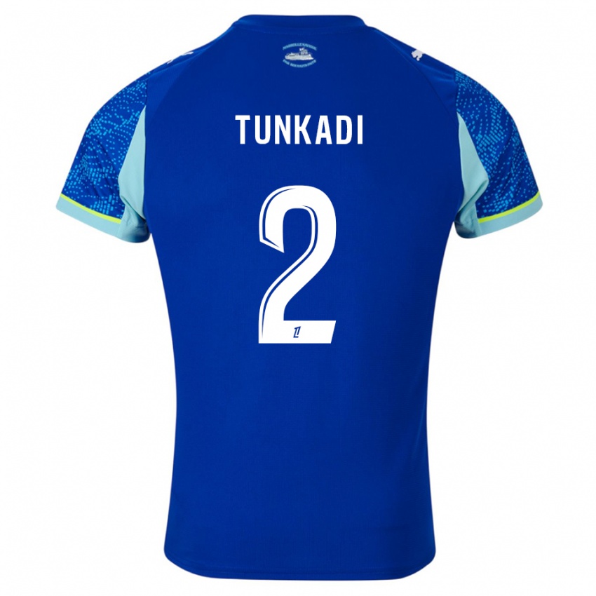 נשים Alexandre Tunkadi #2 תכלת לבן ג'רזי קיט שלישי 2025/26 חולצה קצרה