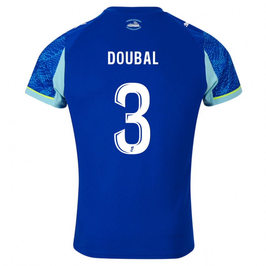 נשים Anis Doubal #3 תכלת לבן ג'רזי קיט שלישי 2025/26 חולצה קצרה