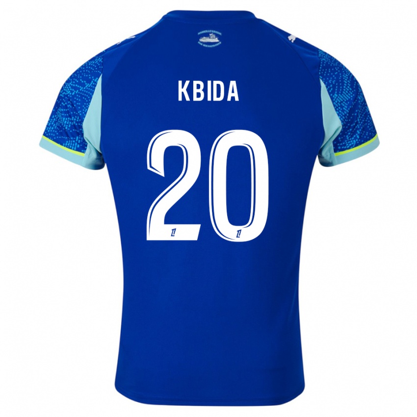 נשים Inès Kbida #20 תכלת לבן ג'רזי קיט שלישי 2025/26 חולצה קצרה