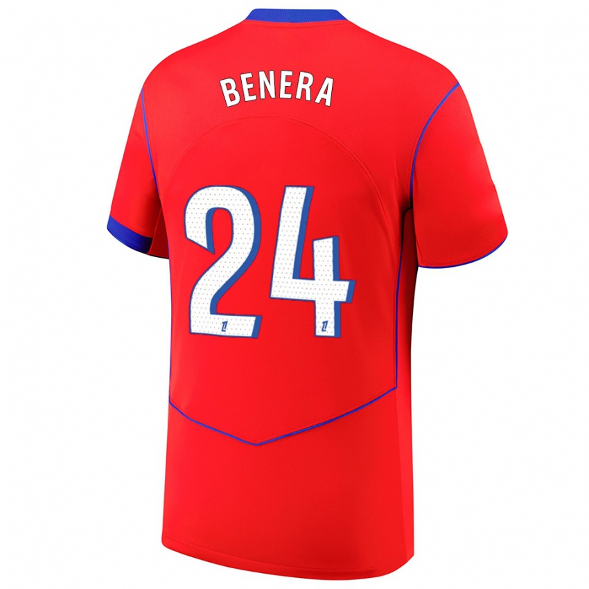 נשים התינוק ג'ורדי בנרה #24 אדום כחול לבן ג'רזי קיט שלישי 2025/26 חולצה קצרה