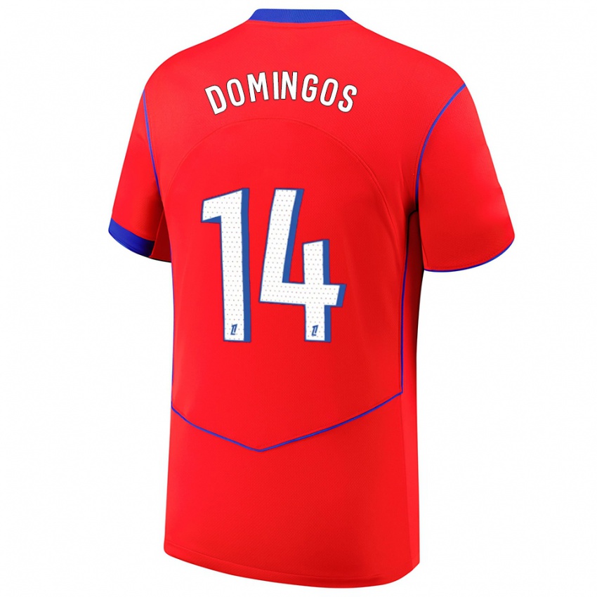 נשים Fabio Domingos #14 אדום כחול לבן ג'רזי קיט שלישי 2025/26 חולצה קצרה