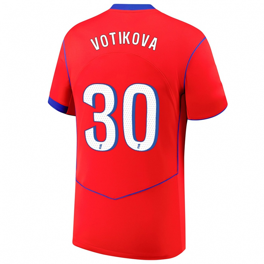 נשים ברבורה ווטיקובה #30 אדום כחול לבן ג'רזי קיט שלישי 2025/26 חולצה קצרה