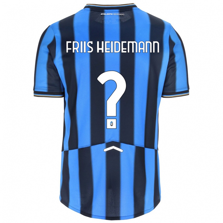 ילדים Lukas Friis Heidemann #0 תכלת שחור ג'רזי ביתית 2025/26 חולצה קצרה