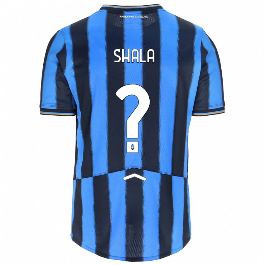 ילדים Leon Shala #0 תכלת שחור ג'רזי ביתית 2025/26 חולצה קצרה