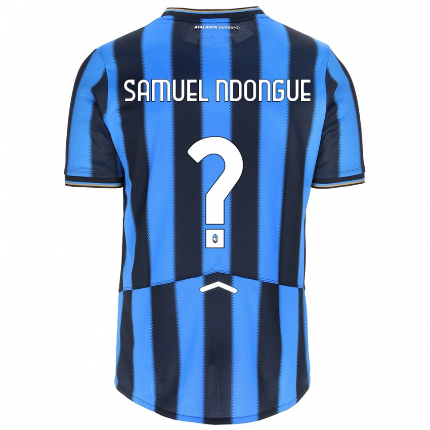 ילדים Frederick Samuel Ndongue #0 תכלת שחור ג'רזי ביתית 2025/26 חולצה קצרה