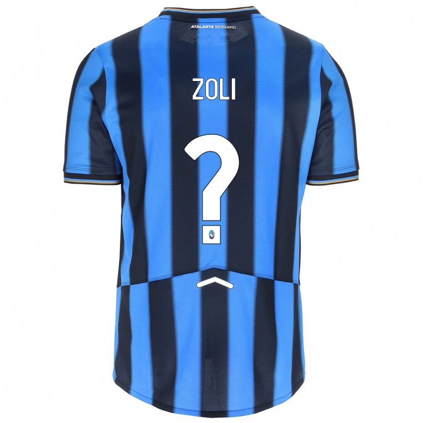 ילדים Jacopo Zoli #0 תכלת שחור ג'רזי ביתית 2025/26 חולצה קצרה