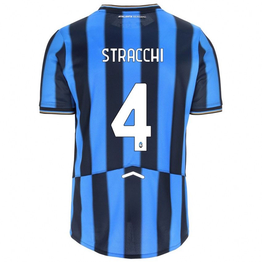 ילדים דניאלה סטרצ'י #4 תכלת שחור ג'רזי ביתית 2025/26 חולצה קצרה