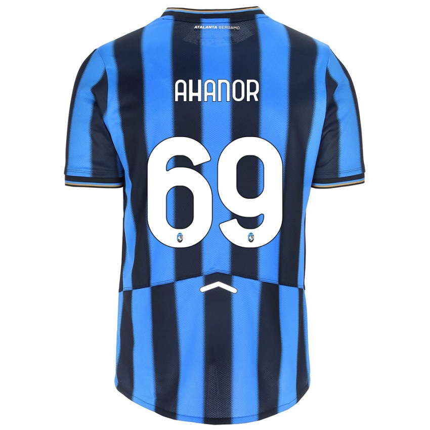 ילדים Honest Ahanor #69 תכלת שחור ג'רזי ביתית 2025/26 חולצה קצרה