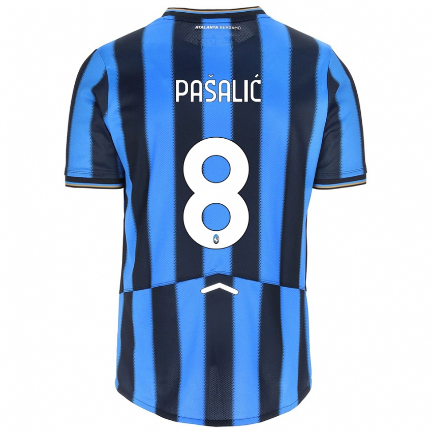 ילדים מריו פאשליץ' #8 תכלת שחור ג'רזי ביתית 2025/26 חולצה קצרה ילדים מריו פאשליץ' #8 תכלת שחור ג'רזי ביתית 2025/26 חולצה קצרה