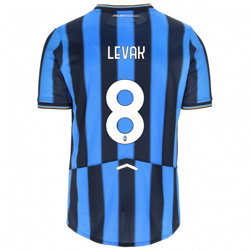 ילדים סרגיי לבאק #8 תכלת שחור ג'רזי ביתית 2025/26 חולצה קצרה