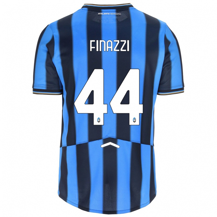 ילדים Riccardo Finazzi #44 תכלת שחור ג'רזי ביתית 2025/26 חולצה קצרה