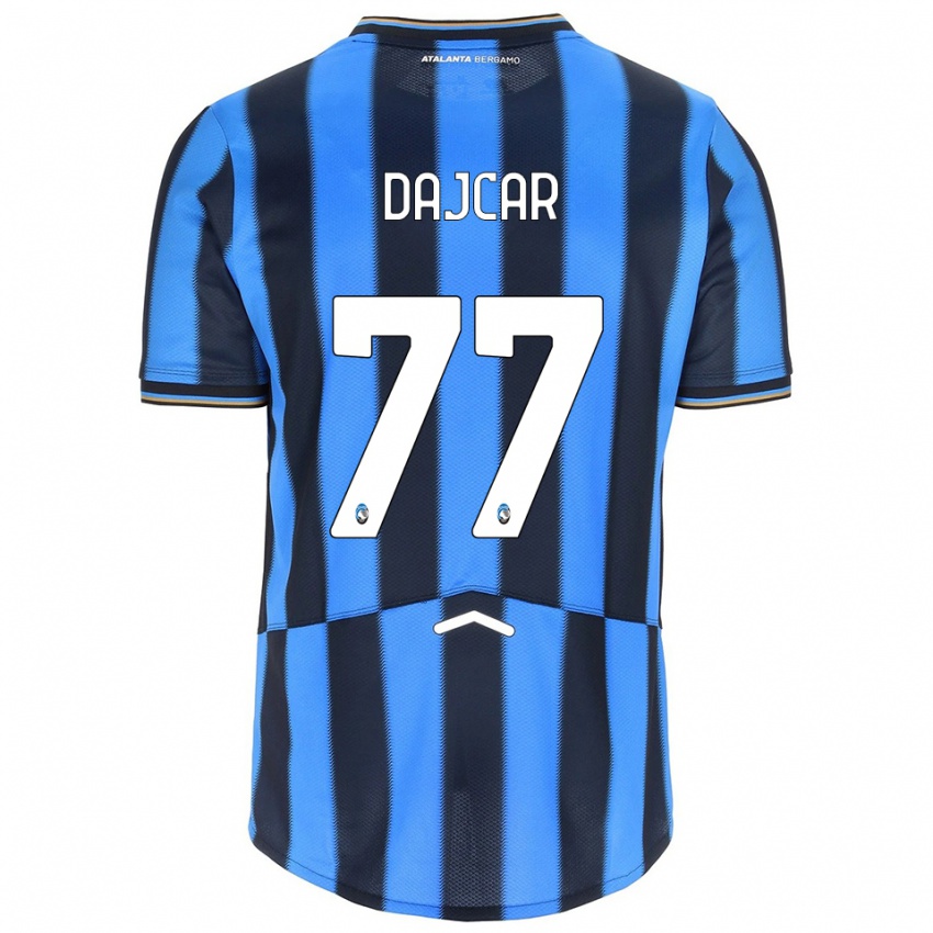ילדים Matevz Dajcar #77 תכלת שחור ג'רזי ביתית 2025/26 חולצה קצרה