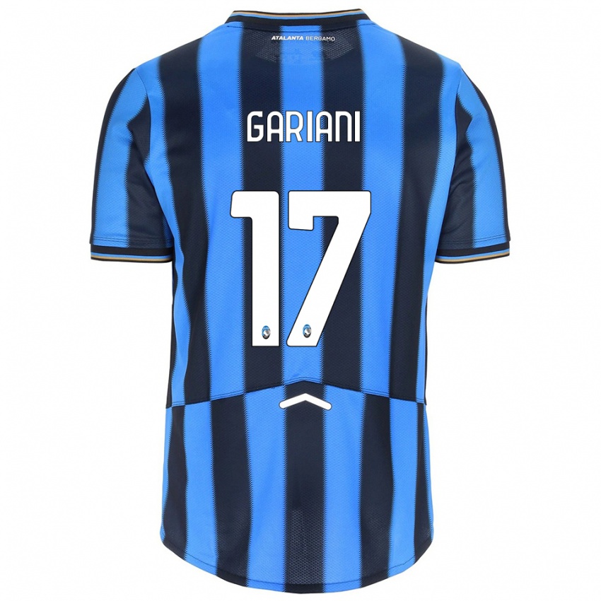 ילדים ניקולו גאריאני #17 תכלת שחור ג'רזי ביתית 2025/26 חולצה קצרה