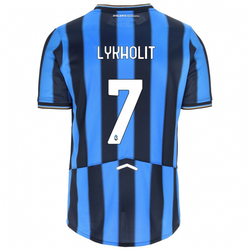 ילדים Ivan Lykholit #7 תכלת שחור ג'רזי ביתית 2025/26 חולצה קצרה