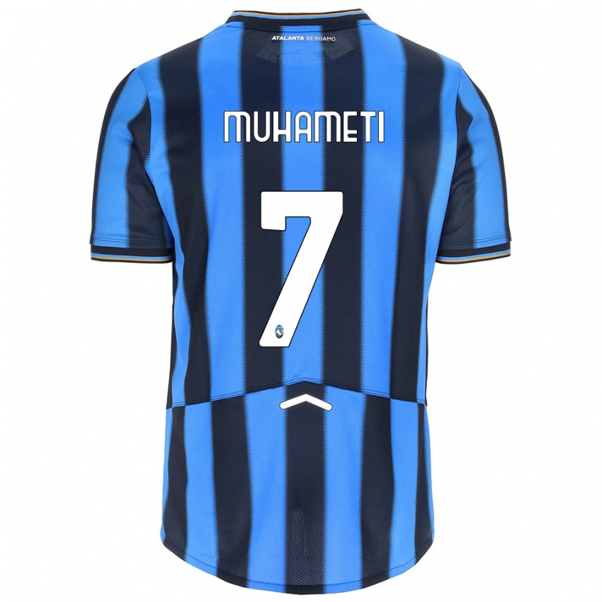 ילדים אנדרי מוחמטי #7 תכלת שחור ג'רזי ביתית 2025/26 חולצה קצרה