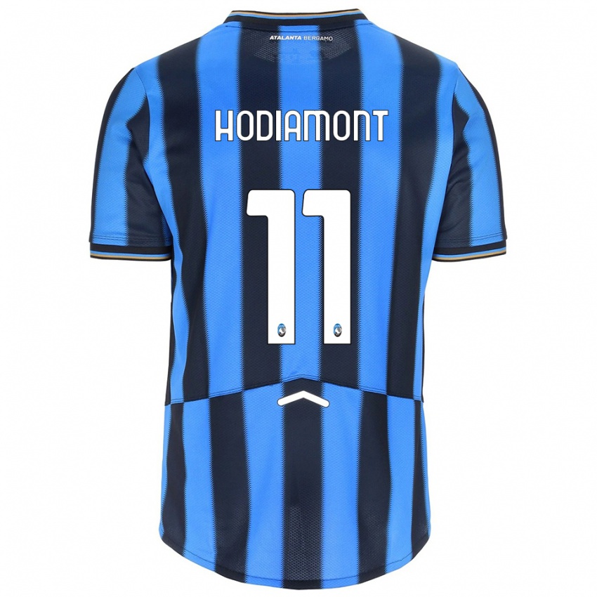 ילדים Lyam Hodiamont #11 תכלת שחור ג'רזי ביתית 2025/26 חולצה קצרה