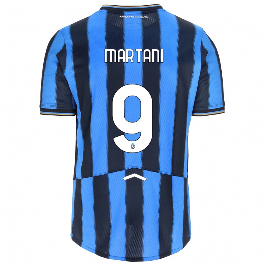 ילדים אליס מרטני #9 תכלת שחור ג'רזי ביתית 2025/26 חולצה קצרה