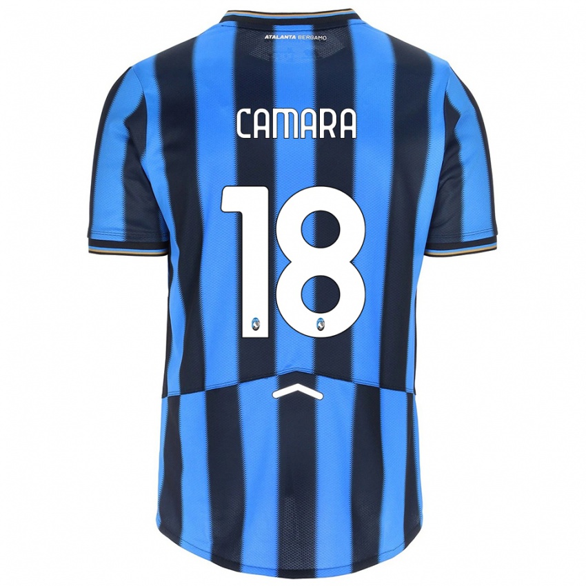 ילדים איברהימה קמארה #18 תכלת שחור ג'רזי ביתית 2025/26 חולצה קצרה