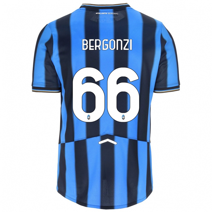 ילדים פדריקו ברגונצי #66 תכלת שחור ג'רזי ביתית 2025/26 חולצה קצרה